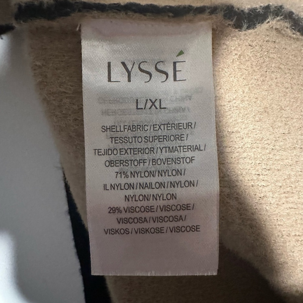 lysse sweater jacket black/gray and tan size L/XL - Picture 5 of 7